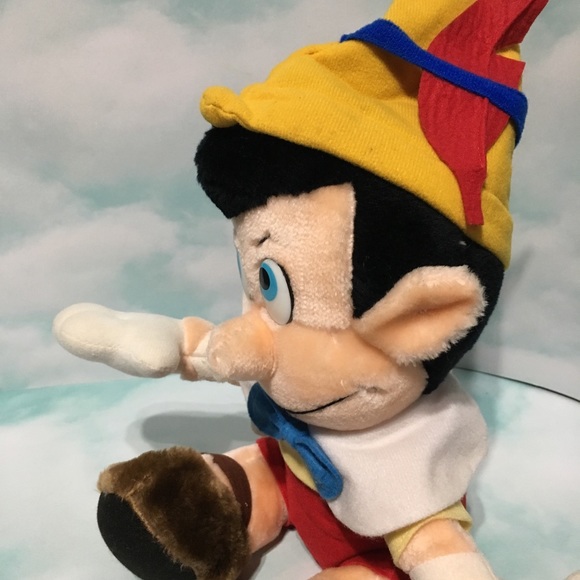 WALT DISNEY VTG 80’s PINOCCHIO PLUSH TOY 14” - Picture 9 of 16